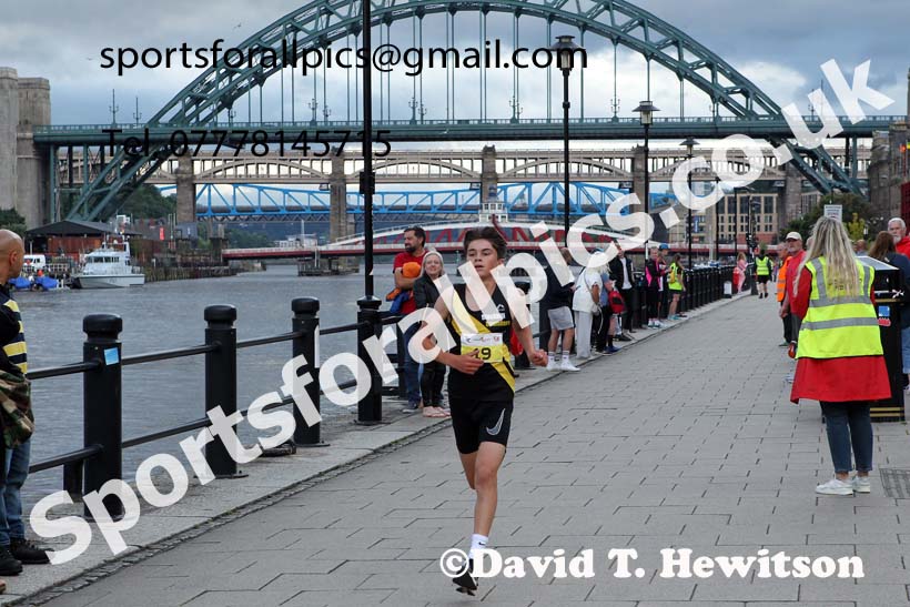 Junior Quayside Road Race, Newcastle/Gateshead, 2021, August 11th. Photo: David T. Hewitson/Sports for All Pics